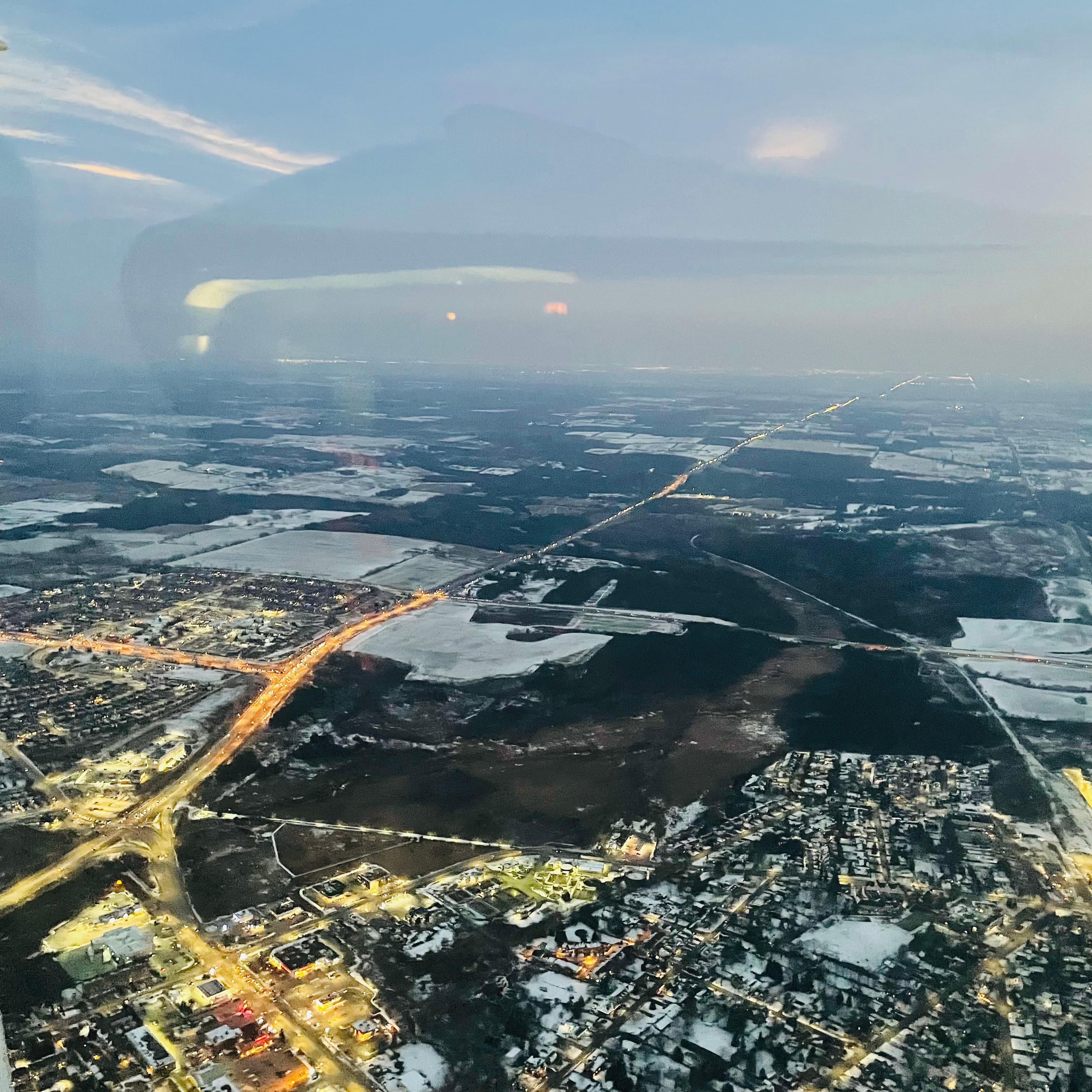 Square aviation photo from Kabir's flying journey