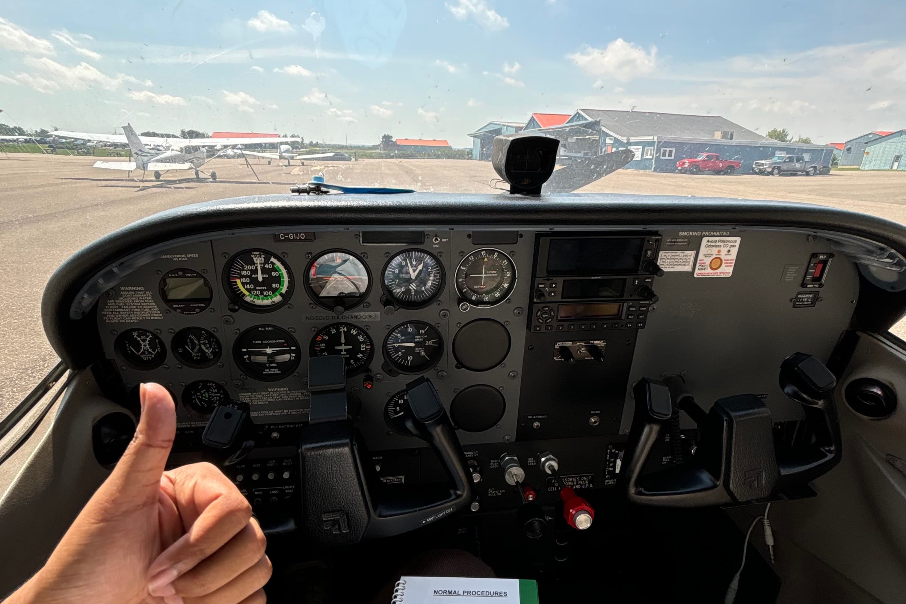 Aviation photo from Kabir's flying journey