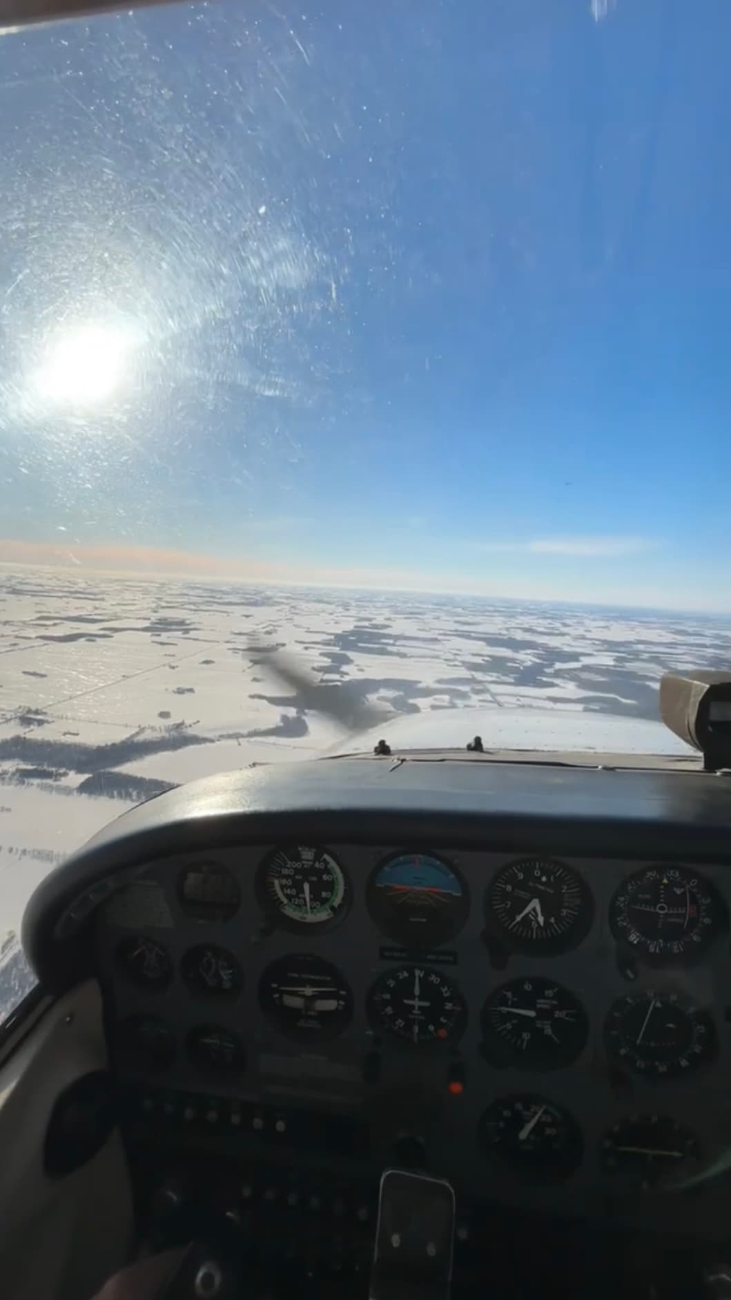 Portrait aviation photo from Kabir's flying journey